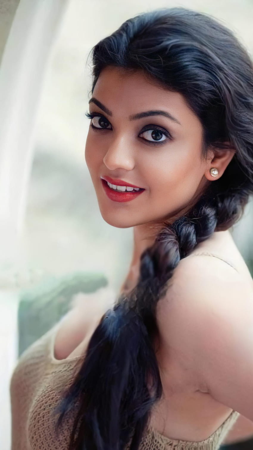 Kajal Agarwal, aktris bollywood, model wallpaper ponsel HD
