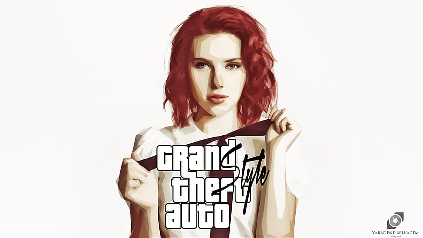 Scarlett Johansson In GTA 5, Spiele, ,, GTA 5 Girl HD-Hintergrundbild