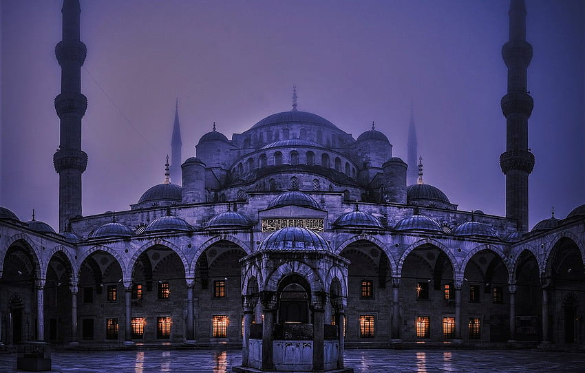 Истанбул, Турция, Синята джамия, Константинопол, византийски за , раздел город HD тапет
