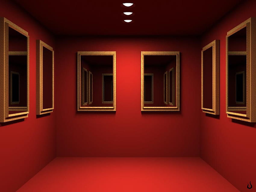 Red Mirrored Room Windows 7 Abstract , Room HD wallpaper | Pxfuel