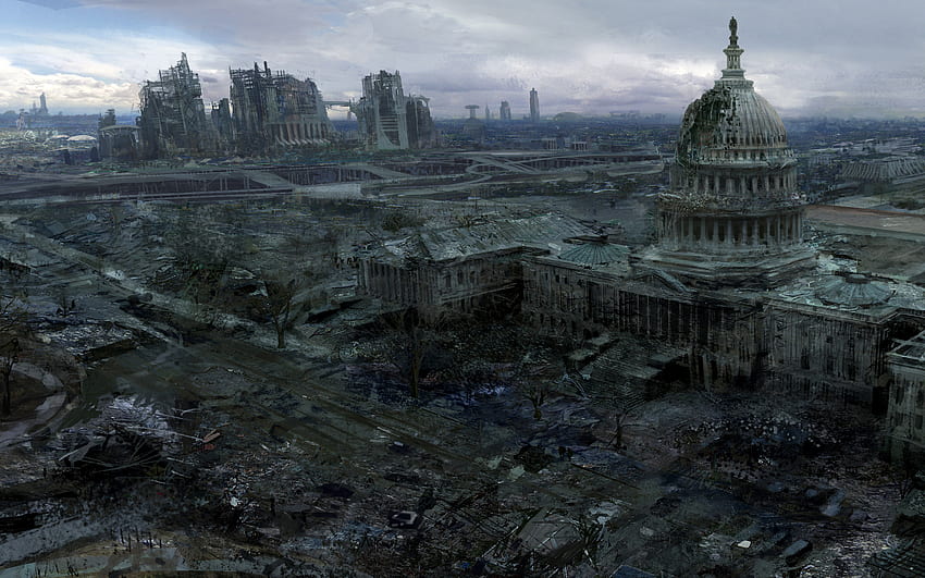 Video Games Ruins Post apocalyptic Artwork Fallout 3 At 3d HD wallpaper