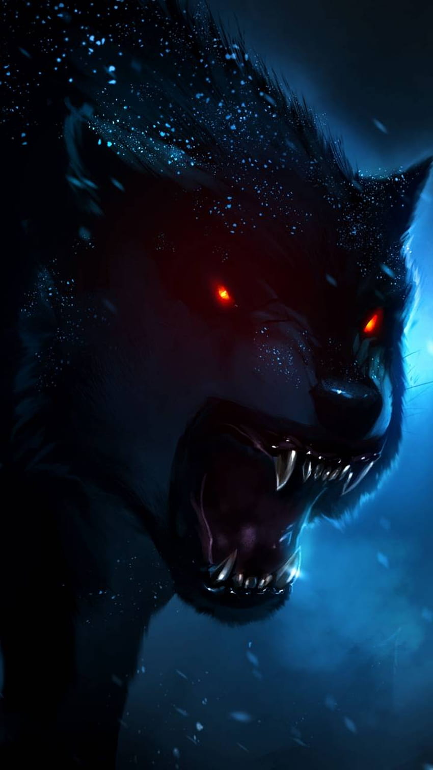 Angry Wolf HD phone wallpaper