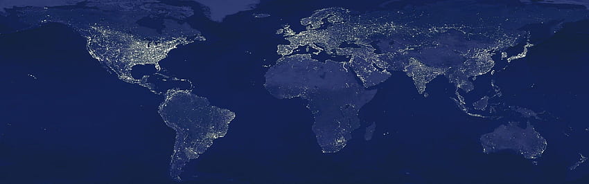 Licht Nacht Erdverschmutzung Globen Karten Weltkarte – HD-Hintergrundbild
