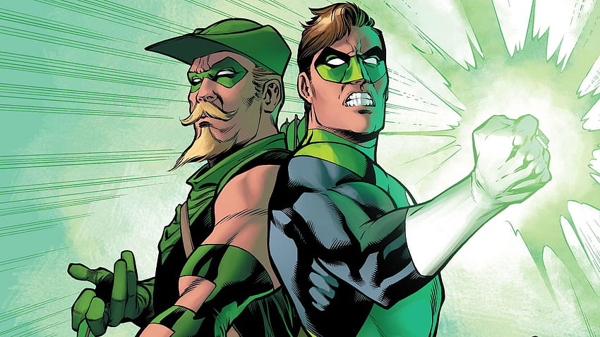 Green Lantern DC Vert Vert Flèche . animé. Fond d'écran HD