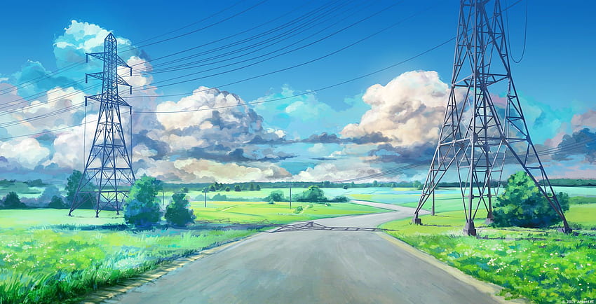 道路 - ArseniXC - pixiv. background. Anime scenery, Manga Scenery HD wallpaper