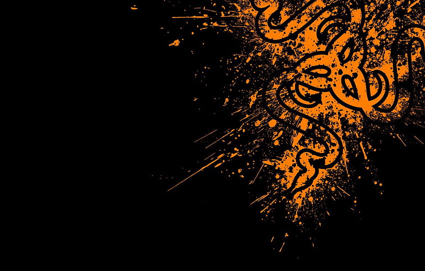 Orange, Logo, Razer For , Section Hi Tech HD wallpaper