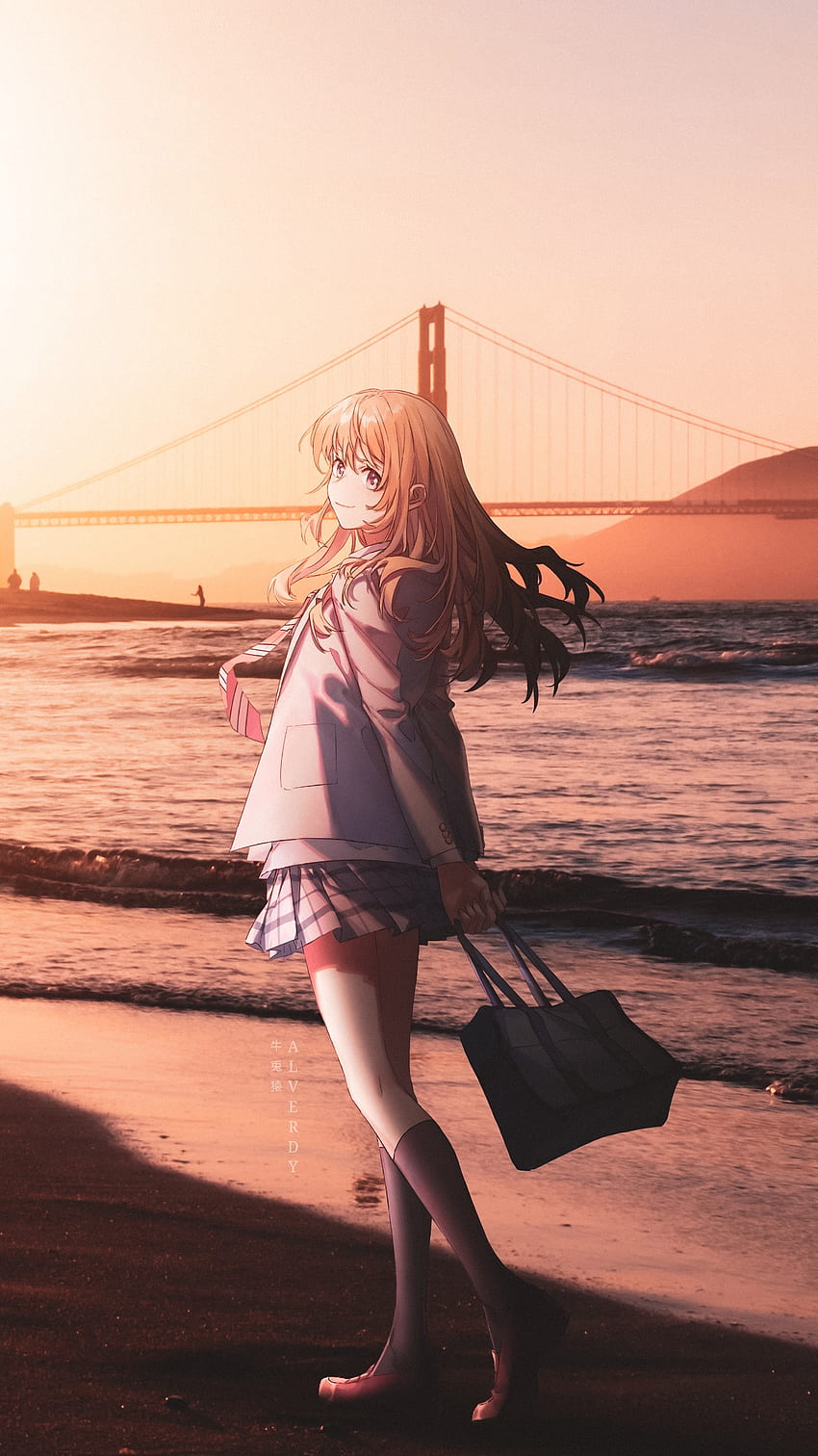 Shigatsu fronha de travesseiro wa kimi no uso, personagens do anime,  miyazono, kaori, capa de almofada para sua mentira em abril - AliExpress