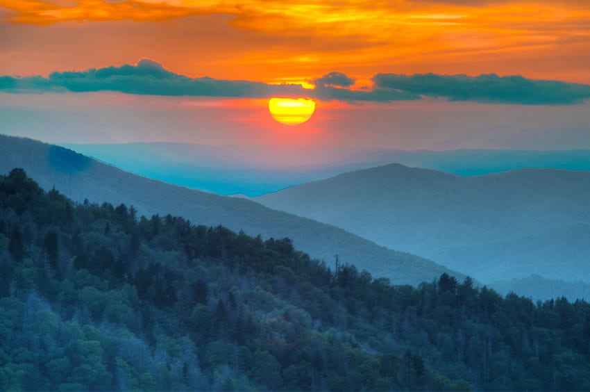 Blue Ridge Mountains, Blue Ridge Mountains, Вирджиния HD тапет