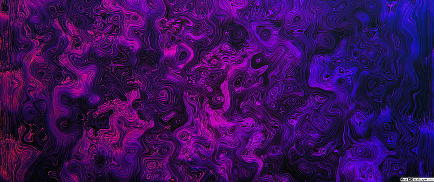 紫の抽象的なミニマリスト、3440X1440 高画質の壁紙