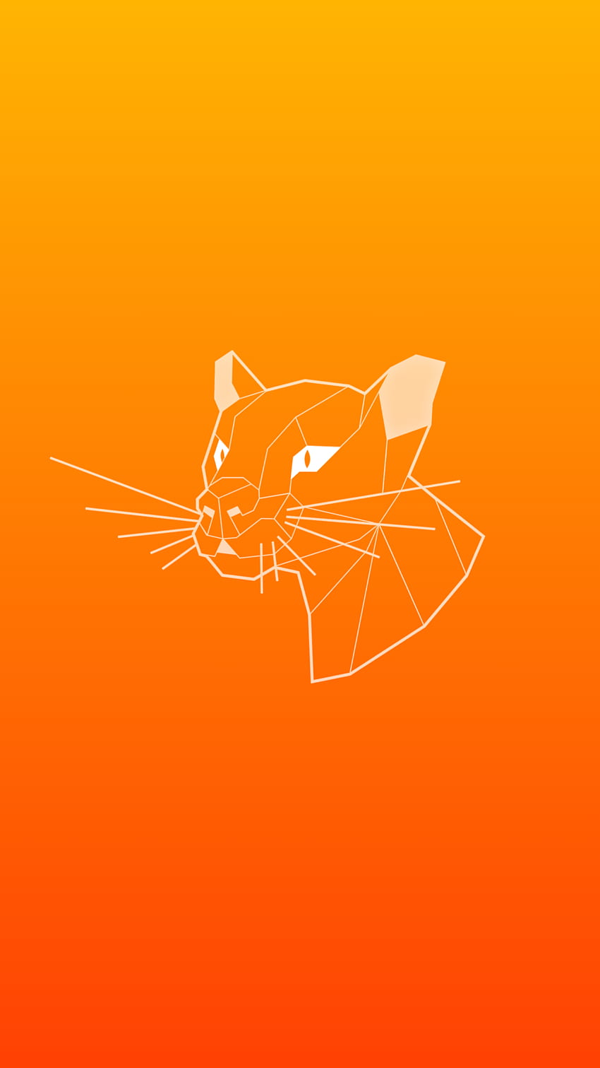 Orange Gradient Focal Fossa IPhone HD-Handy-Hintergrundbild