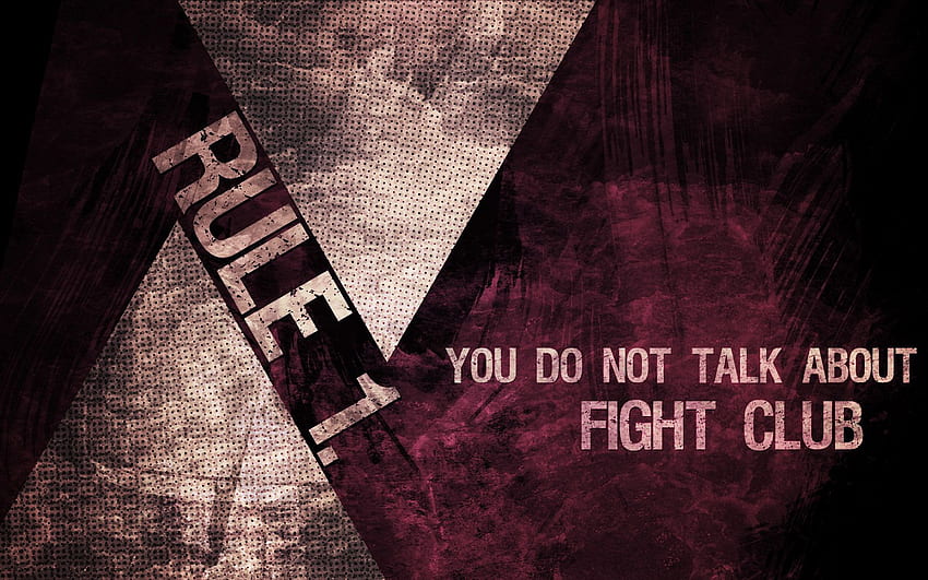 rules, grunge, quotes, Fight Club, typography HD wallpaper