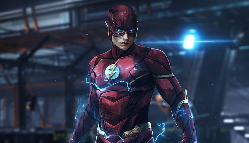 The Flash, Erza Miller, ซูเปอร์ฮีโร่, ศิลปะ วอลล์เปเปอร์ HD