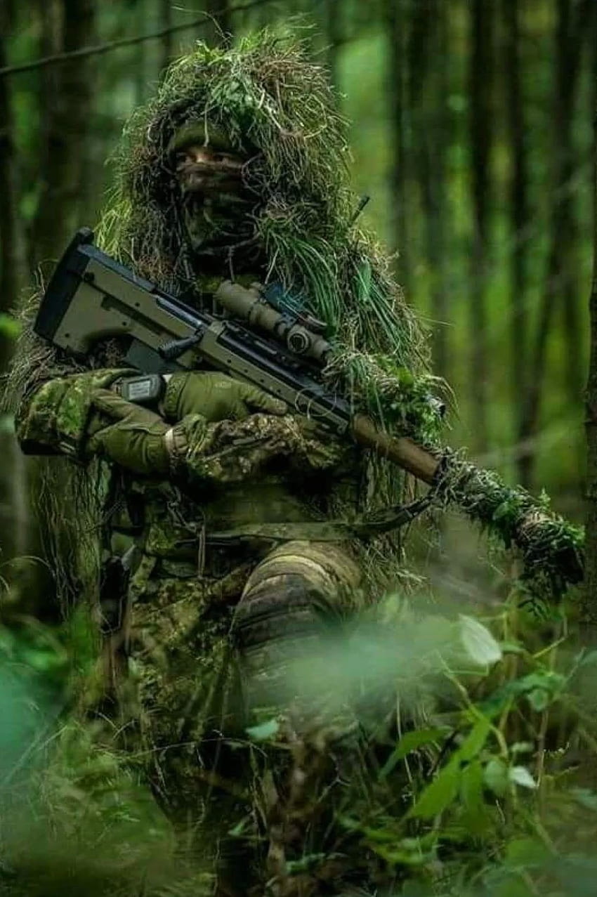 Untitled. Army , Indian army special forces, Airsoft sniper, Ghillie Suit HD phone wallpaper