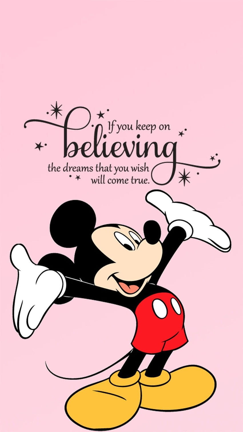 iPhone from Uploaded by user. Disney characters mickey mouse, Mickey mouse quotes, Walt disney quotes, Cute Disney Characters HD phone wallpaper