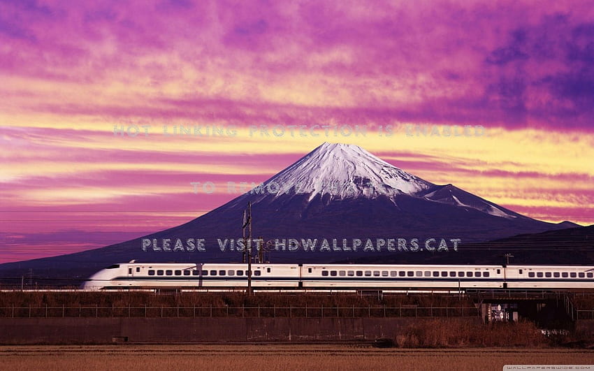 shinkansen bullet train japan fuji HD wallpaper