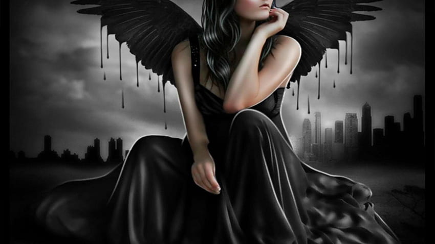 Dark Angel Background Beautiful Dark Angel Hd Wallpaper Pxfuel