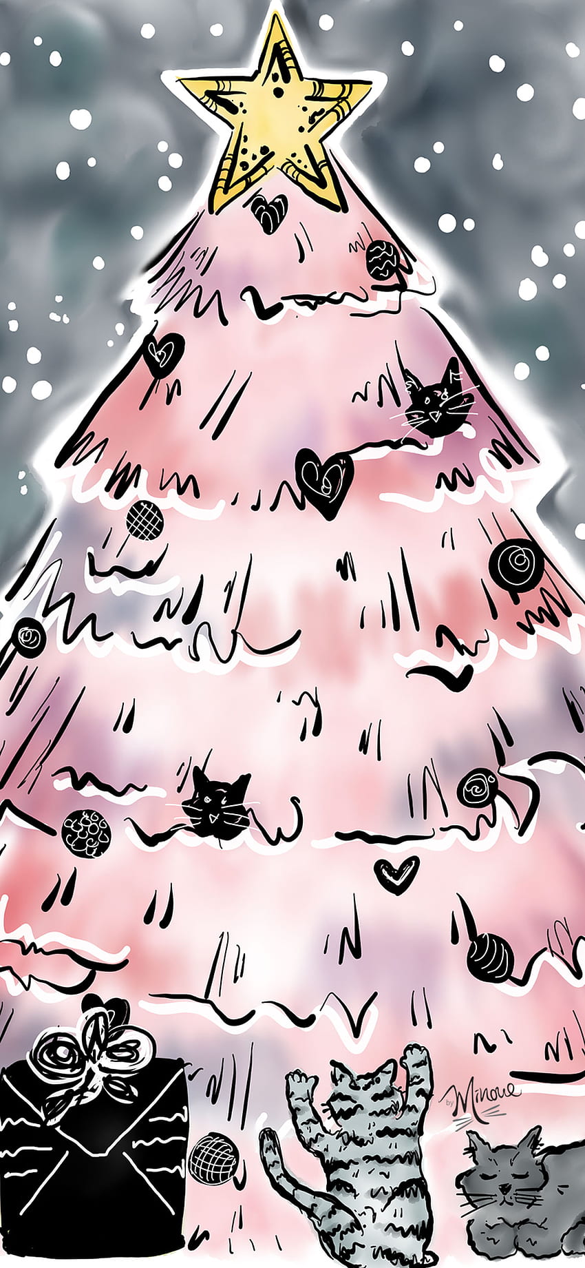 Pink Christmas Tree iPhone HD phone wallpaper | Pxfuel