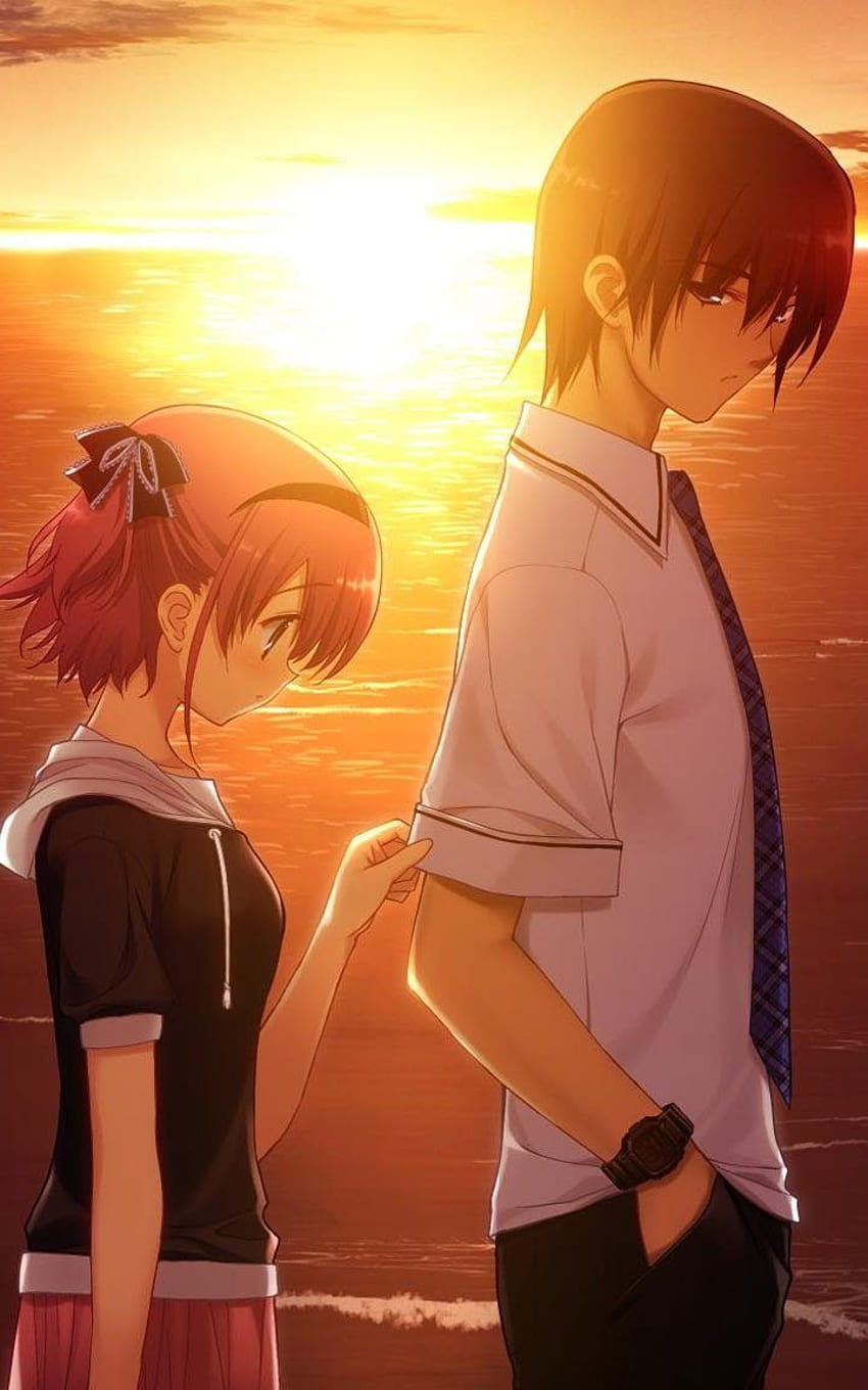 Romantique A29, Anime d'amour triste Fond d'écran de téléphone HD