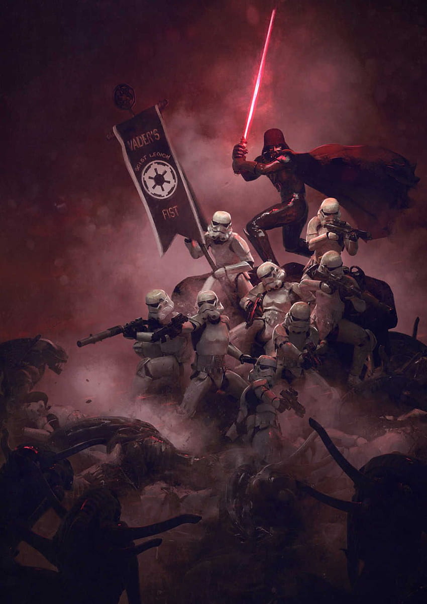 Darth Vader Vs. Xenomorph in Gloriously Badass STAR WARS, Darth Vader Vs Aliens HD phone wallpaper