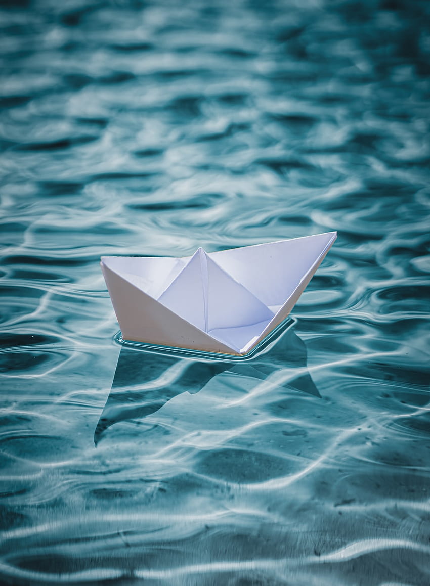Оригами лодка, цветни лодки HD тапет за телефон