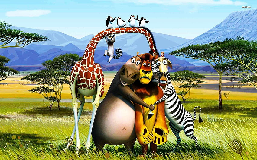 Madagaskar 2 - Kartun Wallpaper HD