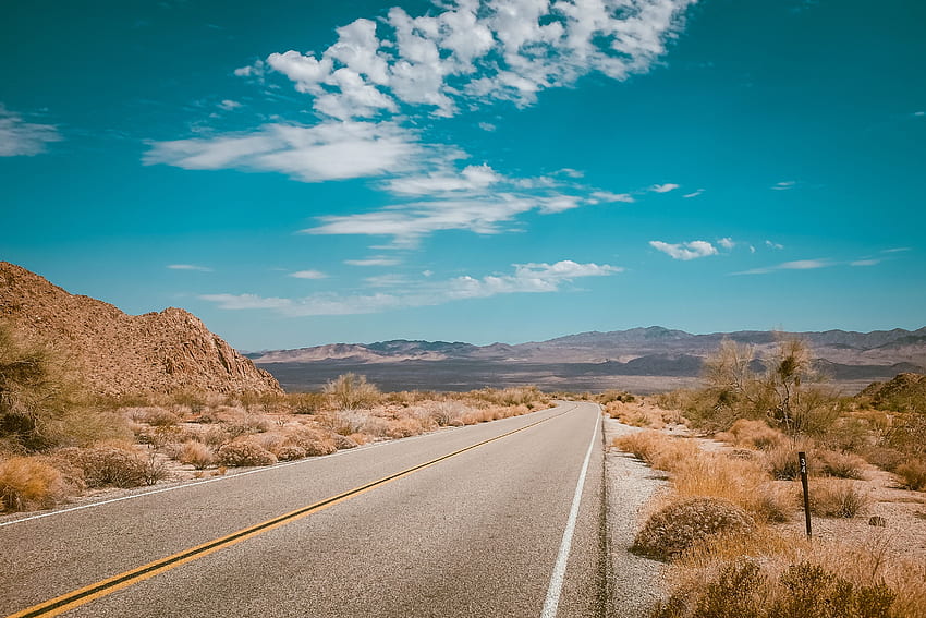 Empty Desert Road , Nature, , , Background, and HD wallpaper