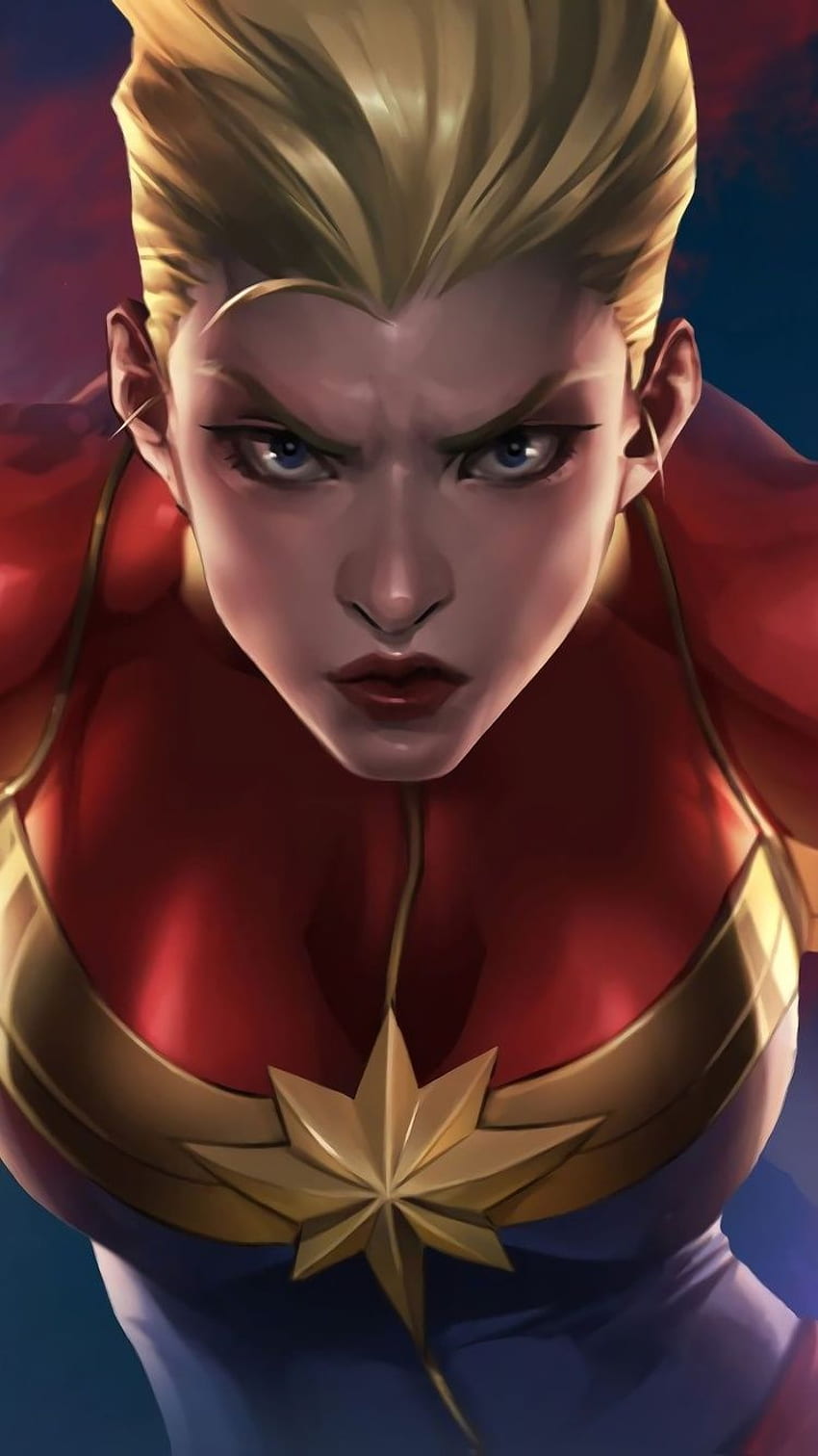 Artwork Of Captain Marvel iPhone 6, iPhone 6S, iPhone 7 , , Background, and HD phone wallpaper