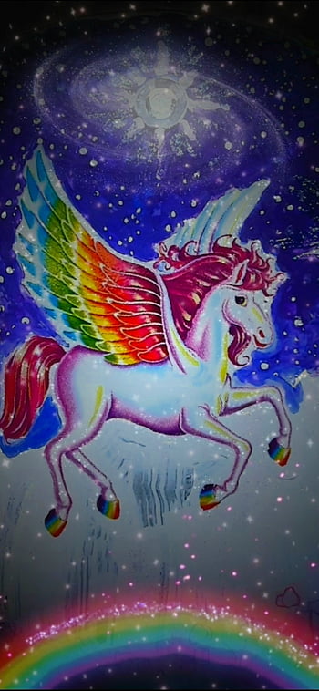 pegasus rainbow wallpaper