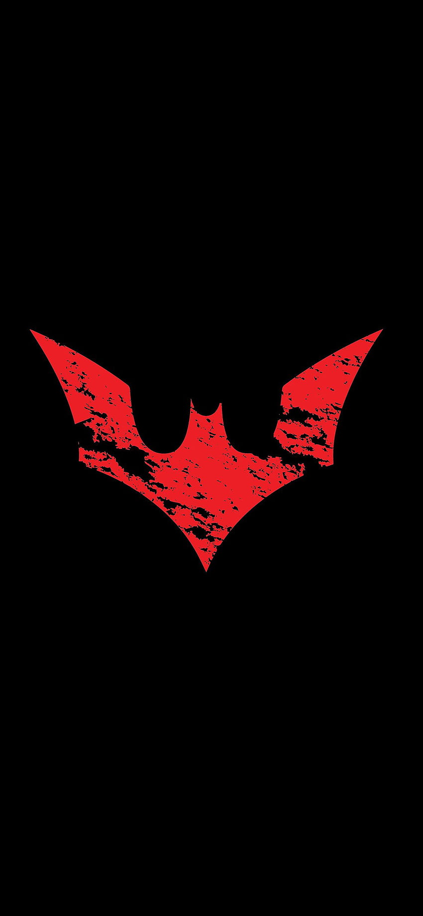iPhone11 . batman logo rot dunkel held kunst HD-Handy-Hintergrundbild
