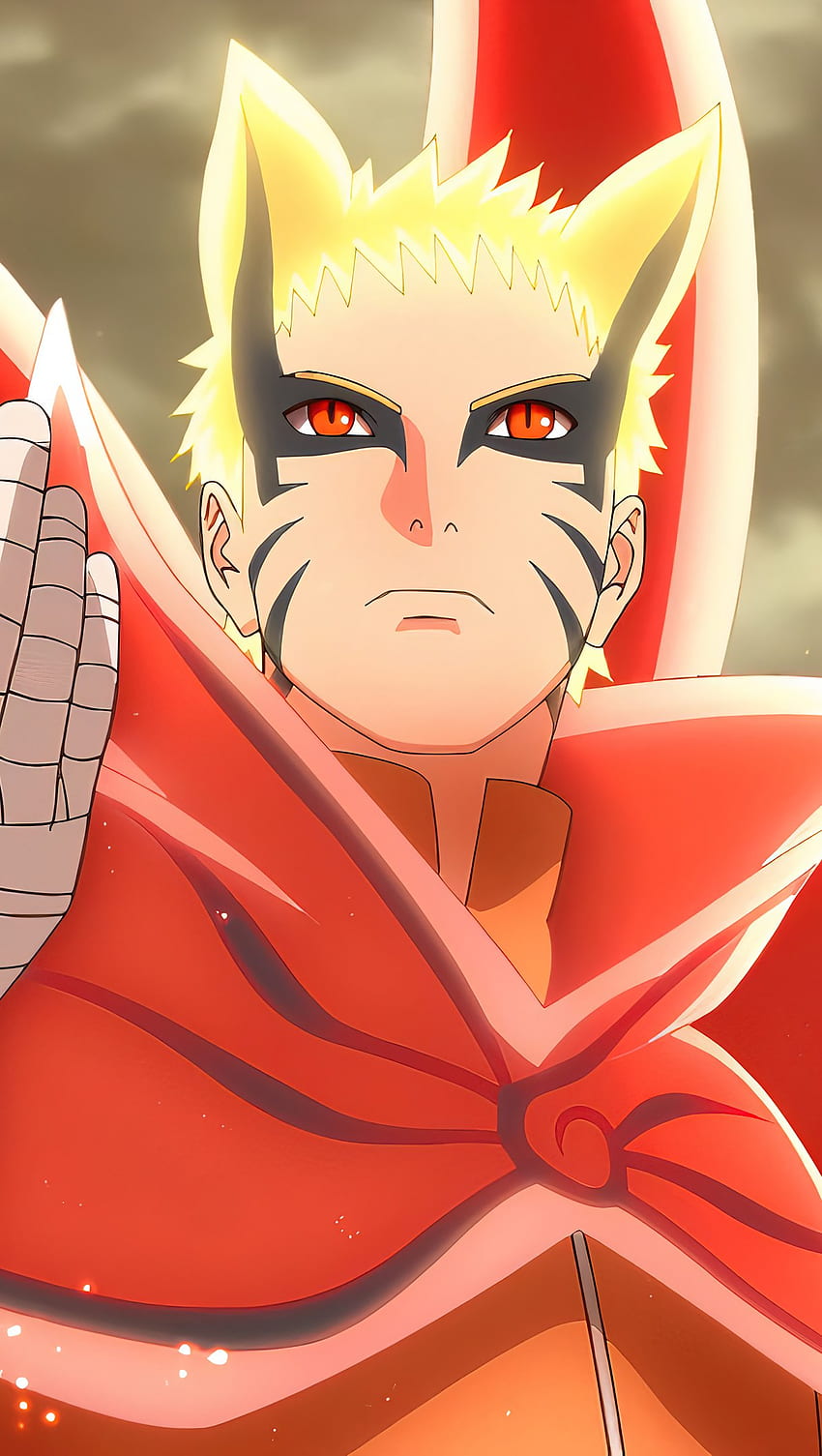 Naruto Uzumaki จับมือ Baryon Mode Anime Ultra , Naruto Barron Mode วอลล์เปเปอร์โทรศัพท์ HD