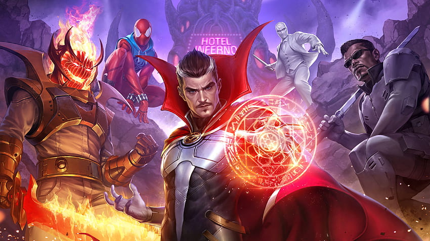 Blade Doctor Strange Marvel Comics Spider-Man Marvel Future Fight HD wallpaper