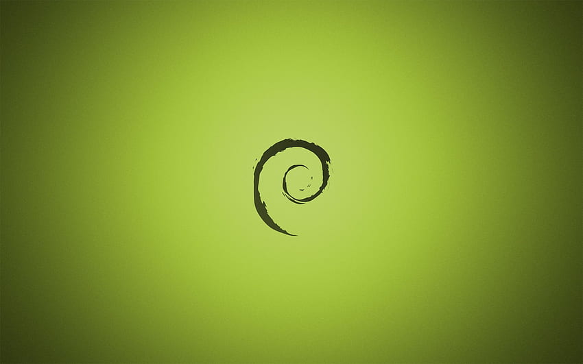 illustration, abstrait, minimalisme, texte, logo, vert, cercle, fond vert, Debian, marque, forme, ligne, nombre, ordinateur, police de caractères Murs de haute qualité, Green Circle Fond d'écran HD