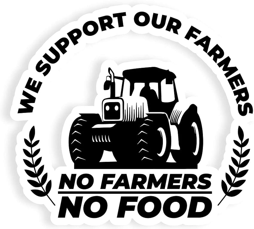 Pack No Farmers No Food Stickers De 10 7 Pulgadas Para Usar En Ventanas, Carrocería, Espejos, Laptops, Cualquier Superficie Metálica: Kitchen & Dining fondo de pantalla