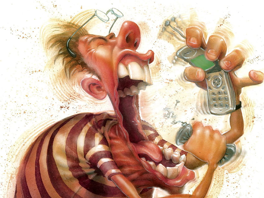 Celluar Provider. jpg, yelling, cellphone, frustrated, mad HD wallpaper