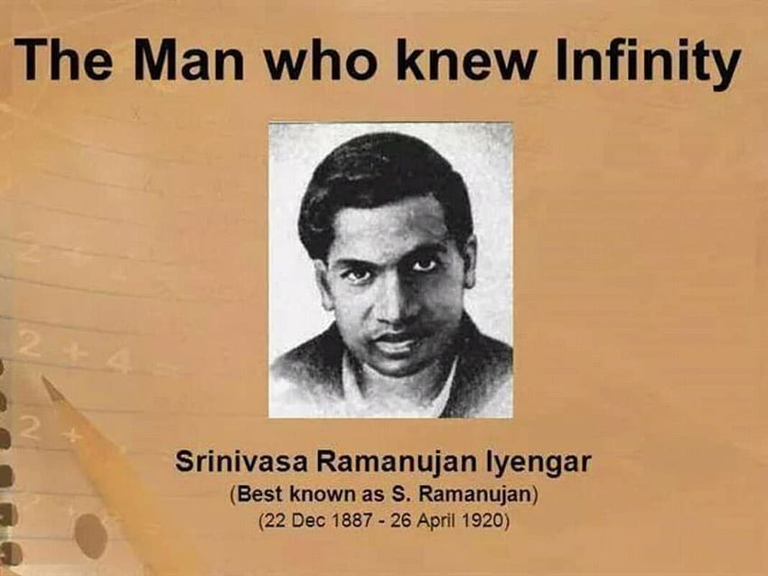 Srinivasa Ramanujan HD wallpaper