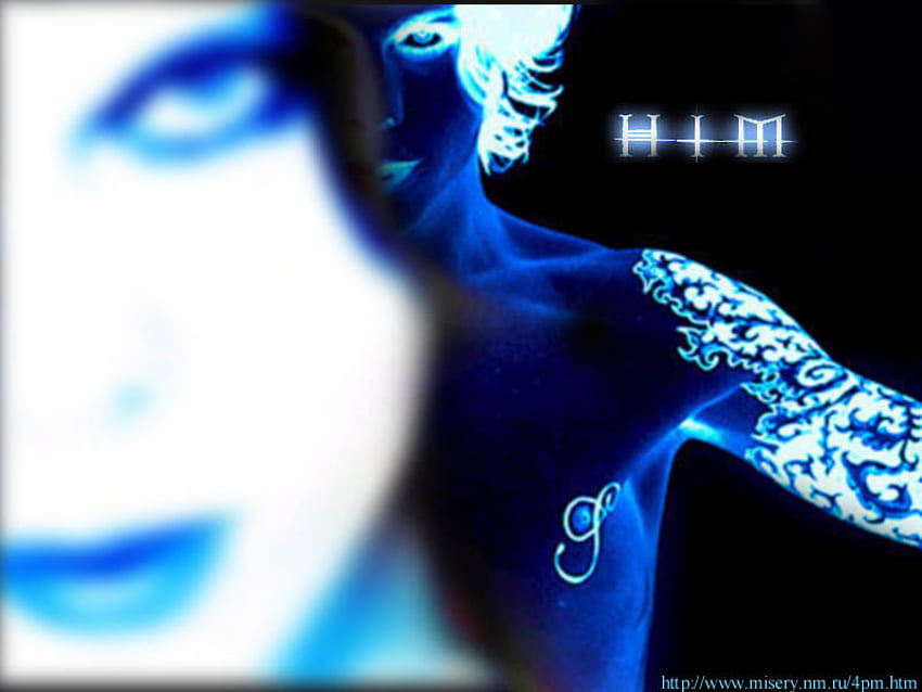 H I M, blue, music, ville, bands HD wallpaper
