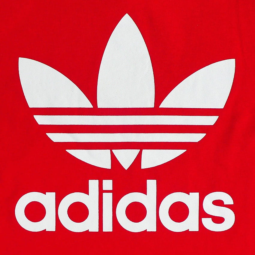 czerwone logo adidasa. Świetna sieć. Logo Adidas, logo Adidas, Adidas, symbol Adidas Tapeta na telefon HD
