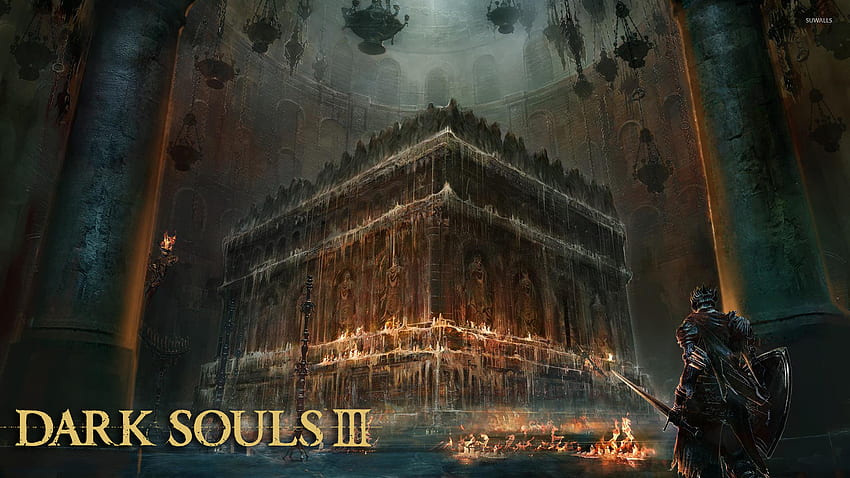Altar en una iglesia en Dark Souls III fondo de pantalla