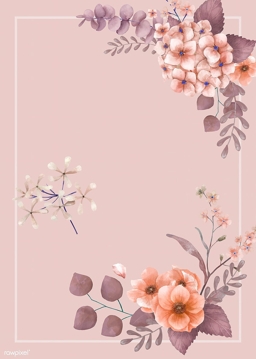 premium vector of Pink themed floral wedding card 466739. Wedding invitation background, Wedding cards, Invitation background HD phone wallpaper