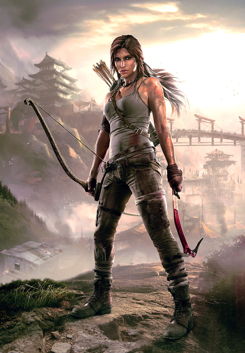 Tomb Raider , การ์ตูน , HQ Tomb Raider 2019 ลาร่า ครอฟต์ วอลล์เปเปอร์โทรศัพท์ HD