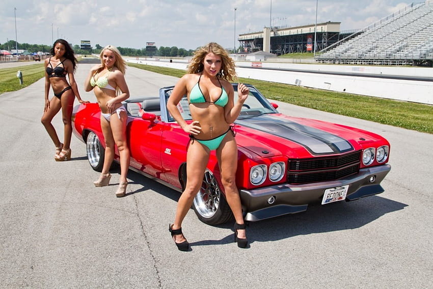 1970-Chevelle-SS-Cabrio, Babes, Classic, GM, 1970 HD-Hintergrundbild