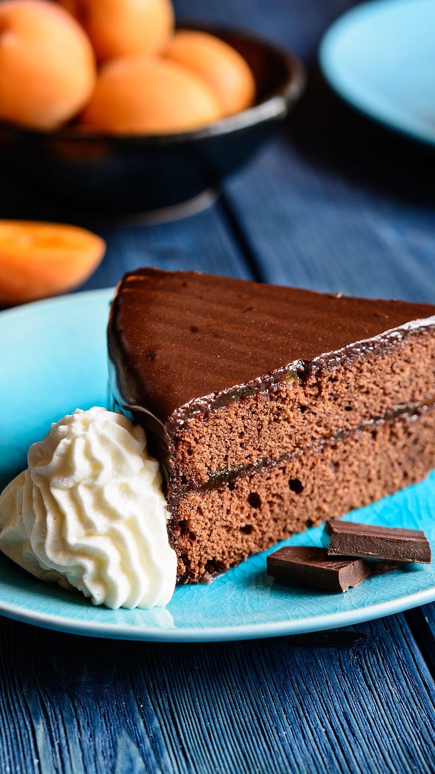 Шоколадова десертна торта от сладкиши iPhone 7, 6s, 6 HD тапет за телефон
