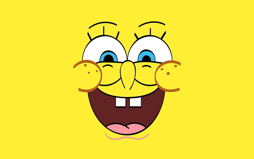 Spongebob faccina triste, faccina sorridente dei cartoni animati Sfondo HD