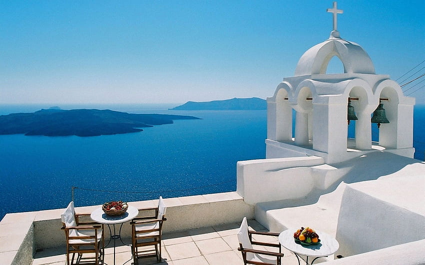 ซานโตรีนี กรีซ รายการท่องเที่ยวยอดนิยม ., กรีซขนาดใหญ่ วอลล์เปเปอร์ HD