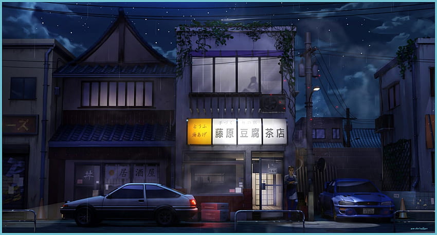 Steam Atölyesi::Cozy Anime Sokağı - Anime Sokağı HD duvar kağıdı