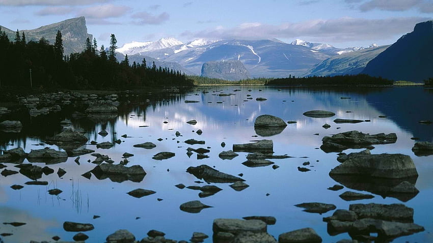 Sweden, Landscape, Lake, Sarek, Nature HD wallpaper
