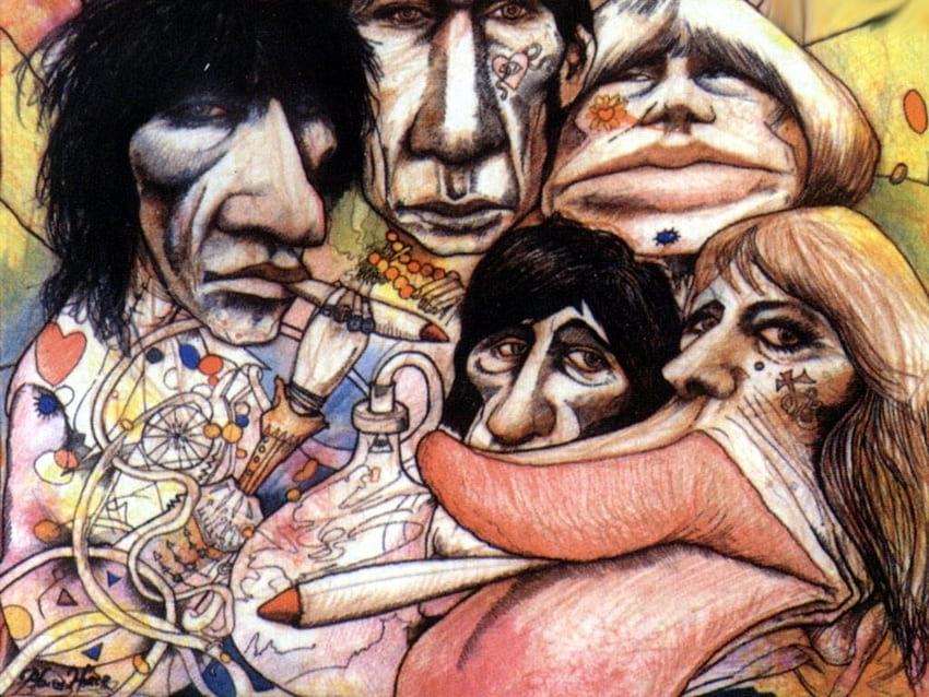 Rolling Stones, музика, група, рок, камъни HD тапет