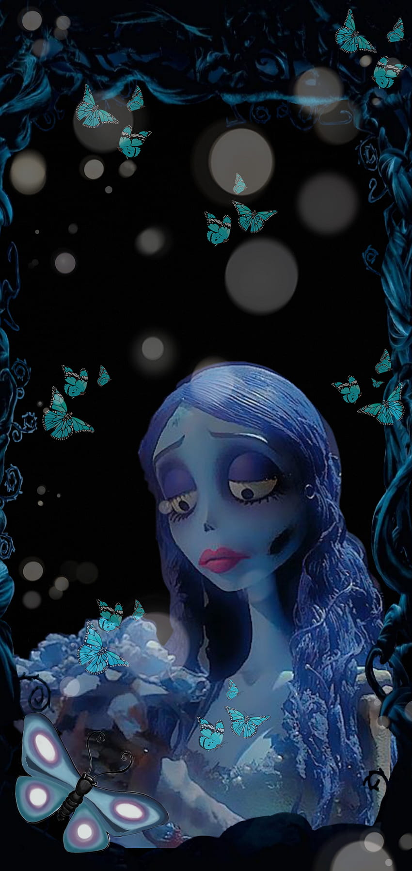 Corpse Bride, Auge, Kopf, blau HD-Handy-Hintergrundbild