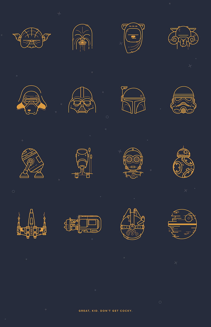 Star wars , Star wars tattoo, Star wars icons, Black and Blue Star Wars HD phone wallpaper
