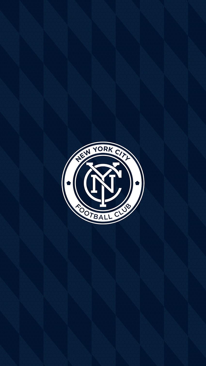 Histórico do New York City FC e . New York City FC, logotipo do círculo Papel de parede de celular HD